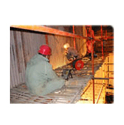 Steam power plant boiler water screen in service vortex flaw detection