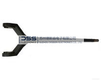 Drive shaft fork heat treatment and mixing material multiple position testing system