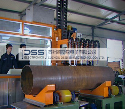 Submerged arc welding pipe automatic detection system